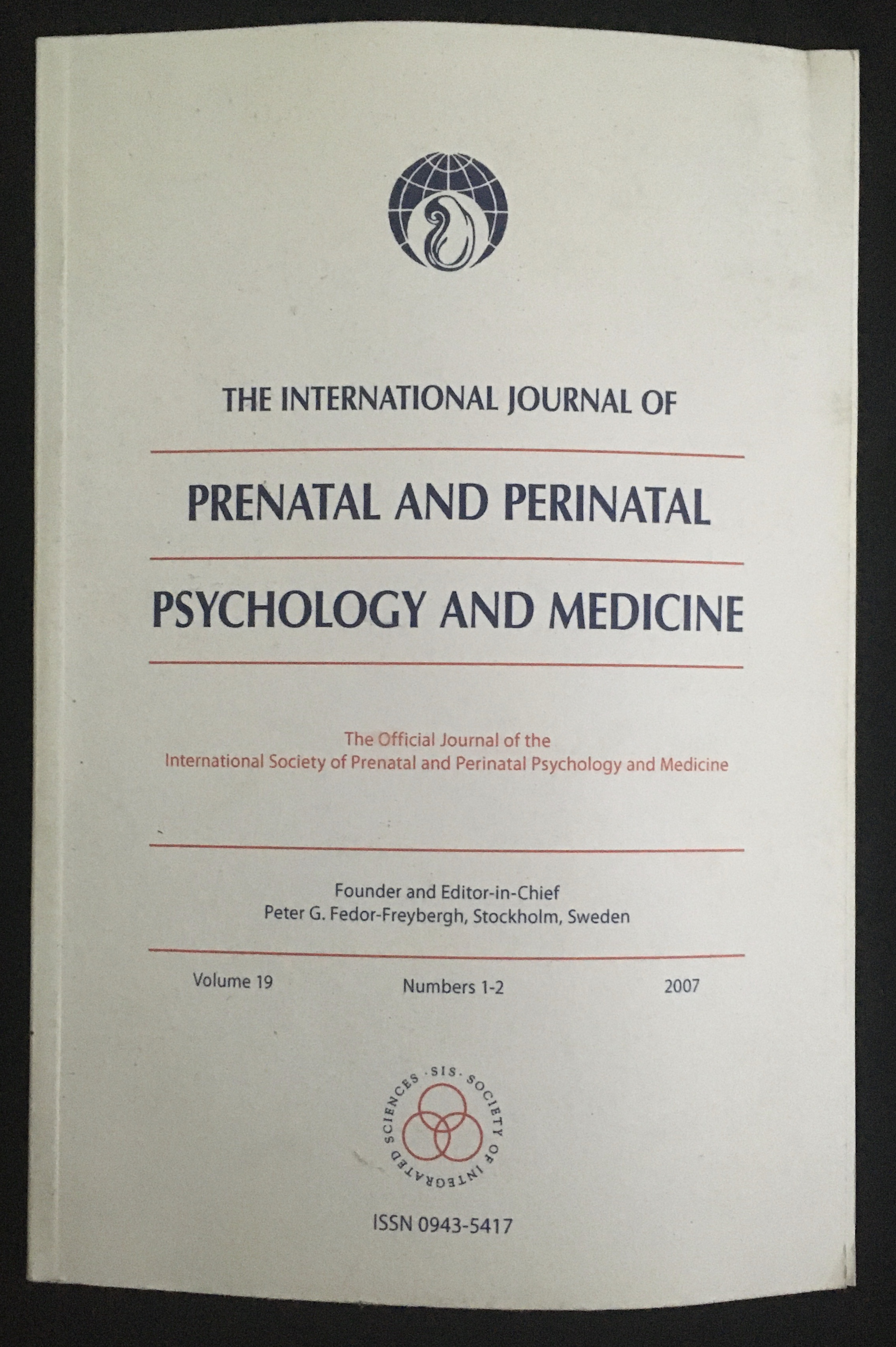 The international journal of prenatal and perinatal psychlogy and medicine