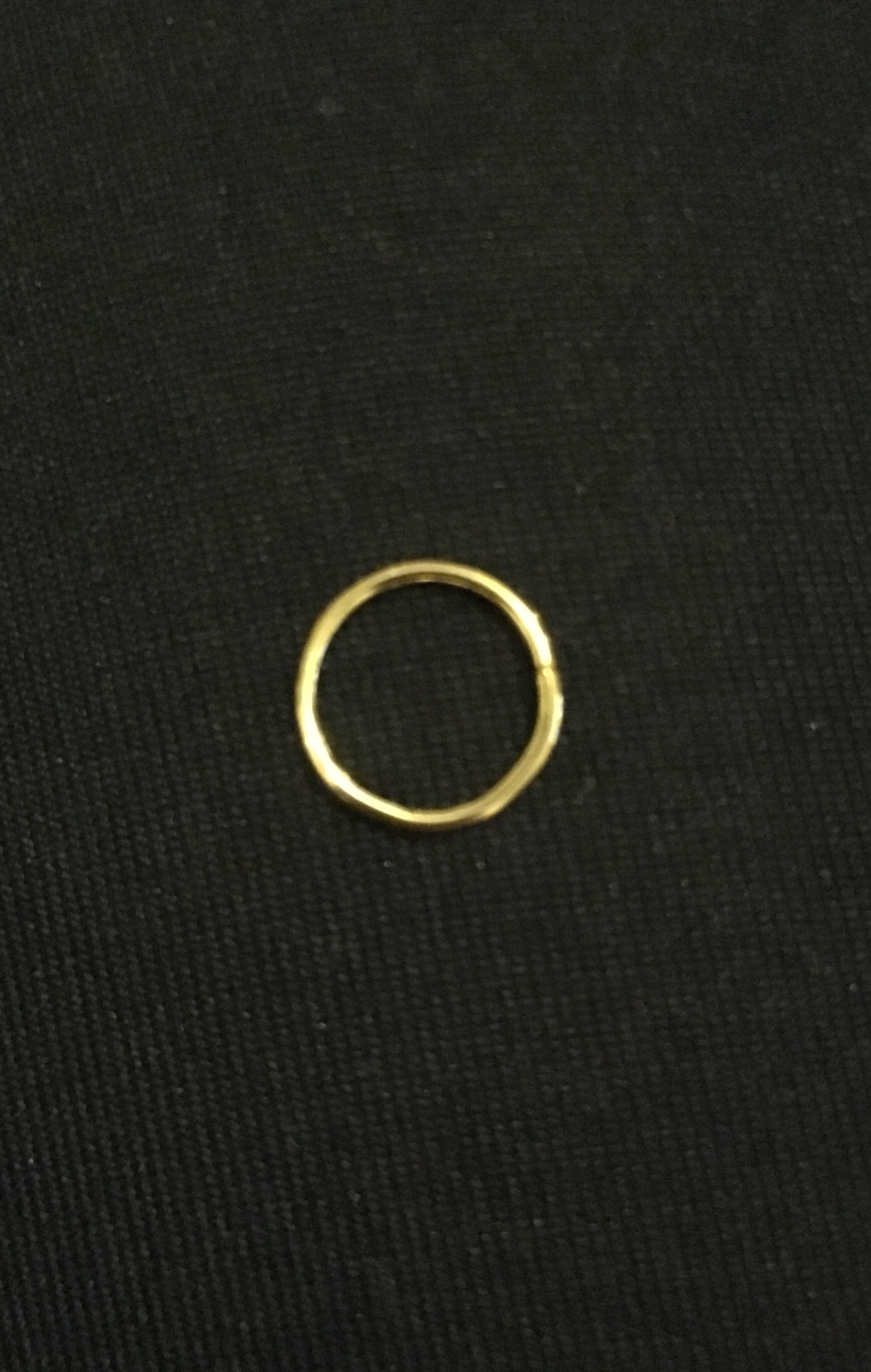 Zlatý kovový otvárací krúžok na ozdoby (10ks)