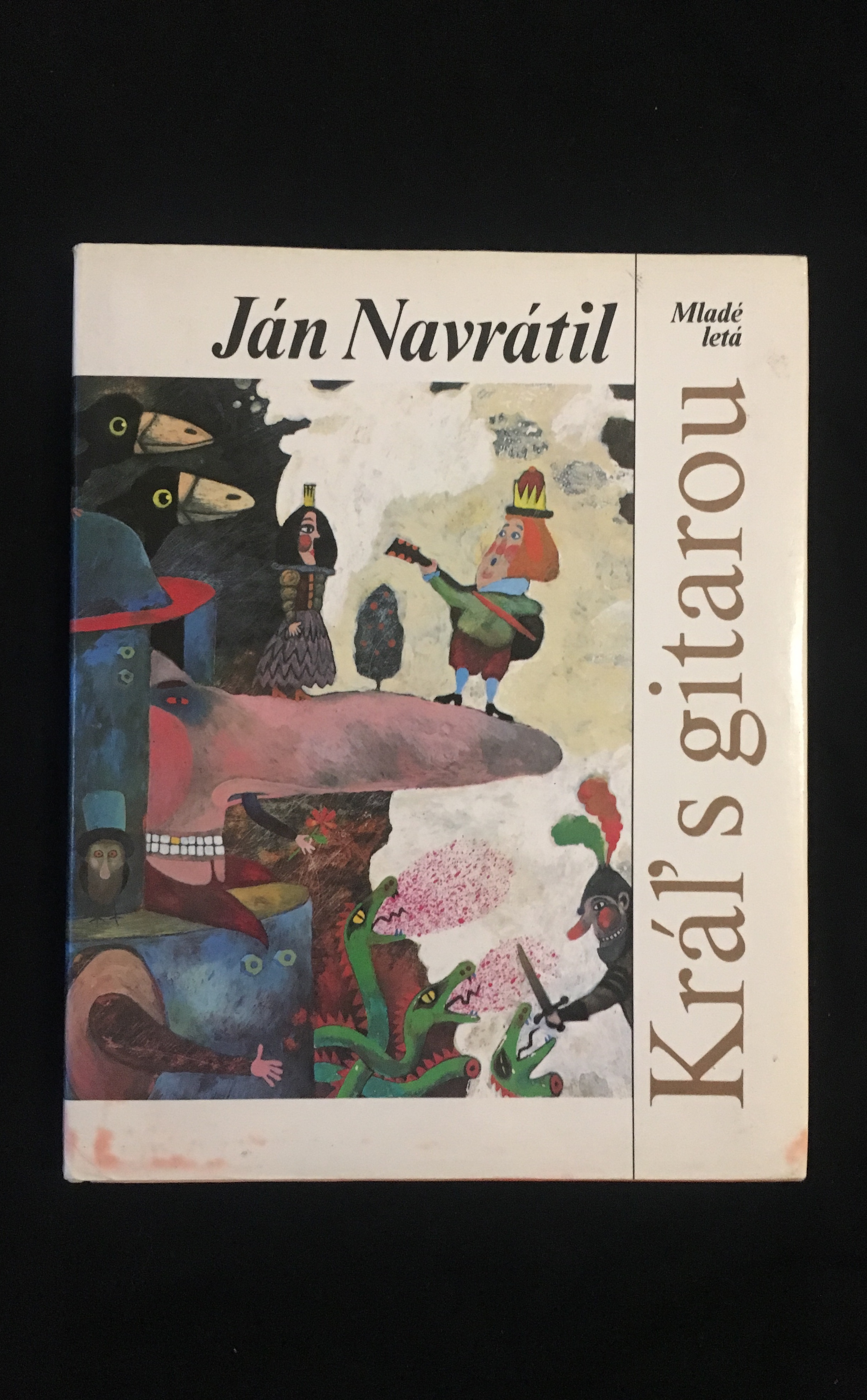 Ján Navrátil-Kráľ s gitarou